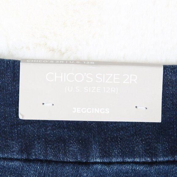CHICO'S New Pull On High-Waist Medium Wash Jegging - Picture 8 of 16